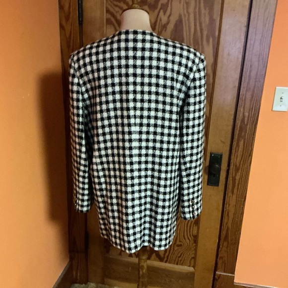 Vtg 90s Chaus Sparkly Houndstooth blazer - Picture 13 of 13